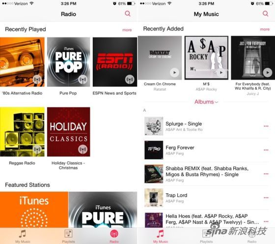 iOS 8.4測試版改進音樂應用