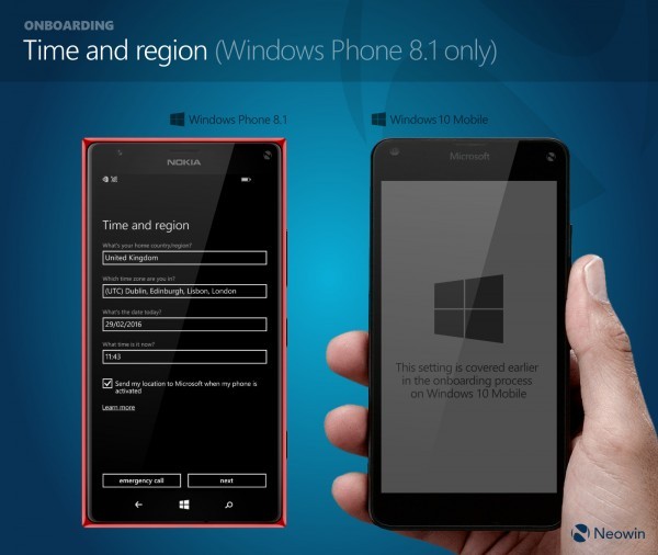 時間與地區（只有Windows Phone 8.1才有）