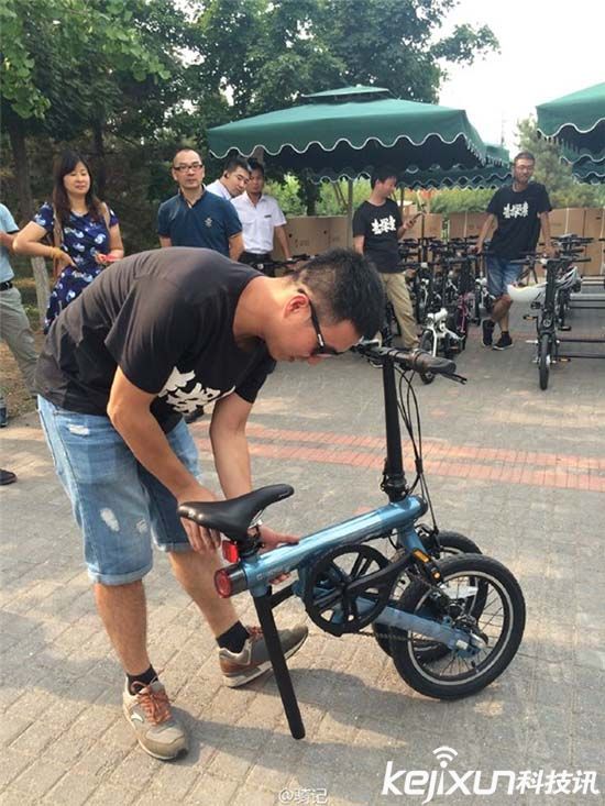 小米智能自行車實拍 小米自行車到底有多大？