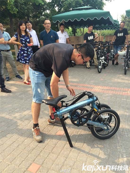 小米智能自行車實拍 小米自行車到底有多大？