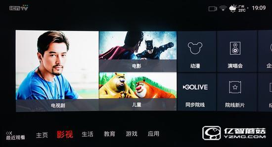 四款65智能電視資源對(duì)比