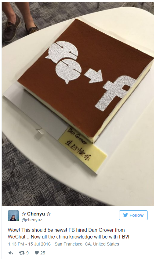 Uber員工Zheng Chenyu發(fā)布的Twitter消息