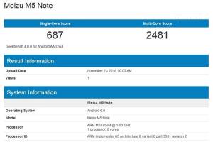 魅藍Note5現(xiàn)身Geekbench：聯(lián)發(fā)科P10處理器+3GB運存