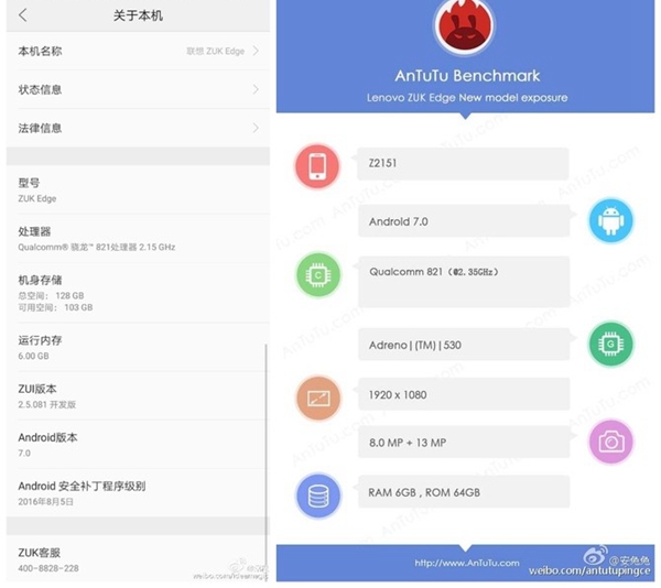 最便宜的驍龍821手機？聯想ZUK Edge黑白真機曝光