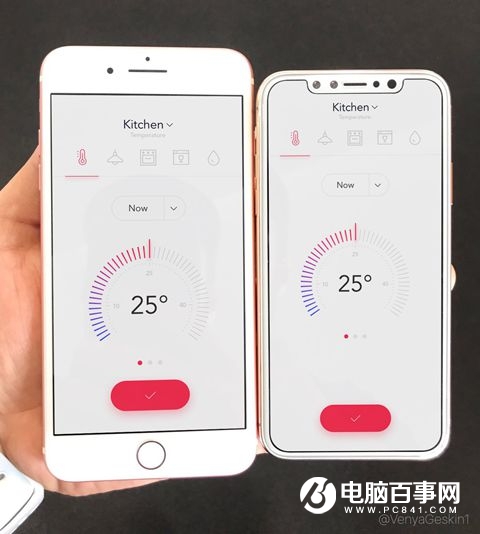 “iPhone8”白色版對(duì)比iPhone7 Plus：正面驚艷