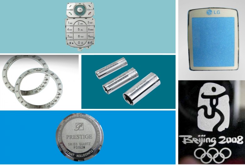 金屬上雕刻字母、數字、UID標記